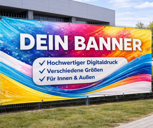 Banner mit Ösen