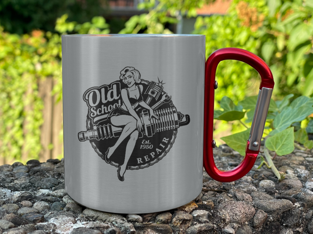 Edelstahltasse Karabiner – Bild 6