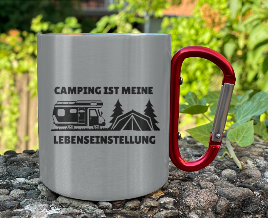 Edelstahltasse Karabiner – Bild 3
