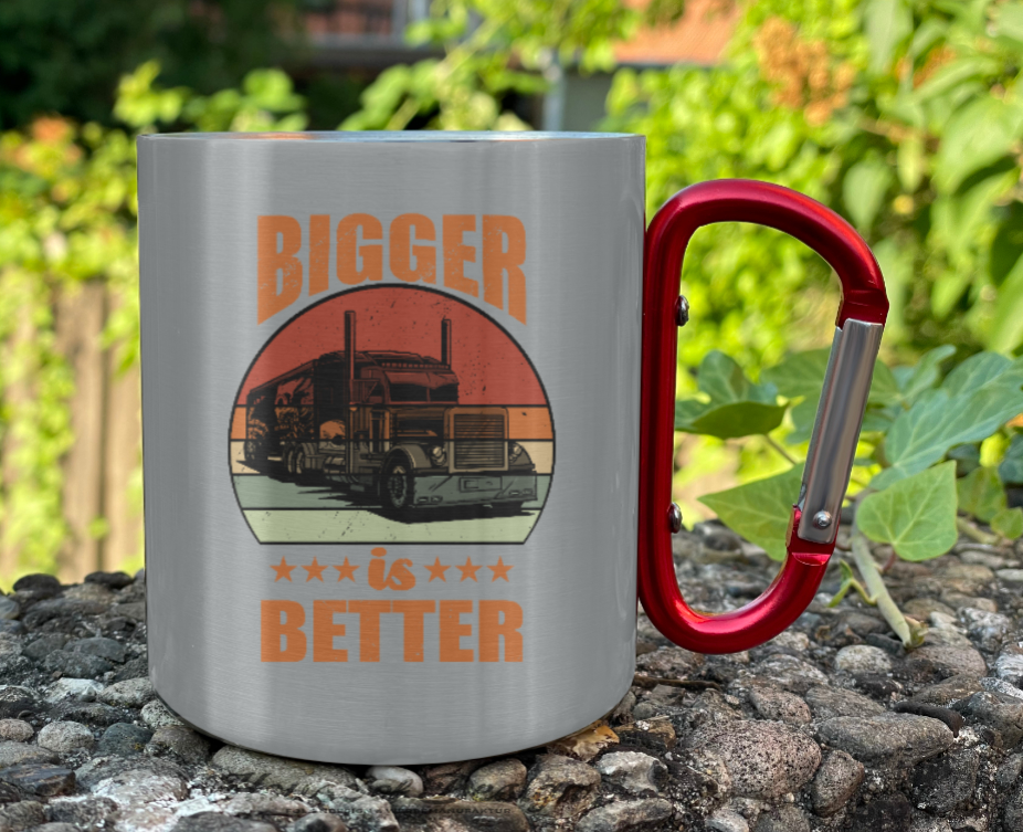 Edelstahltasse Karabiner – Bild 2
