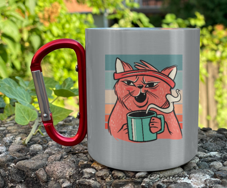 Edelstahltasse Karabiner – Bild 4