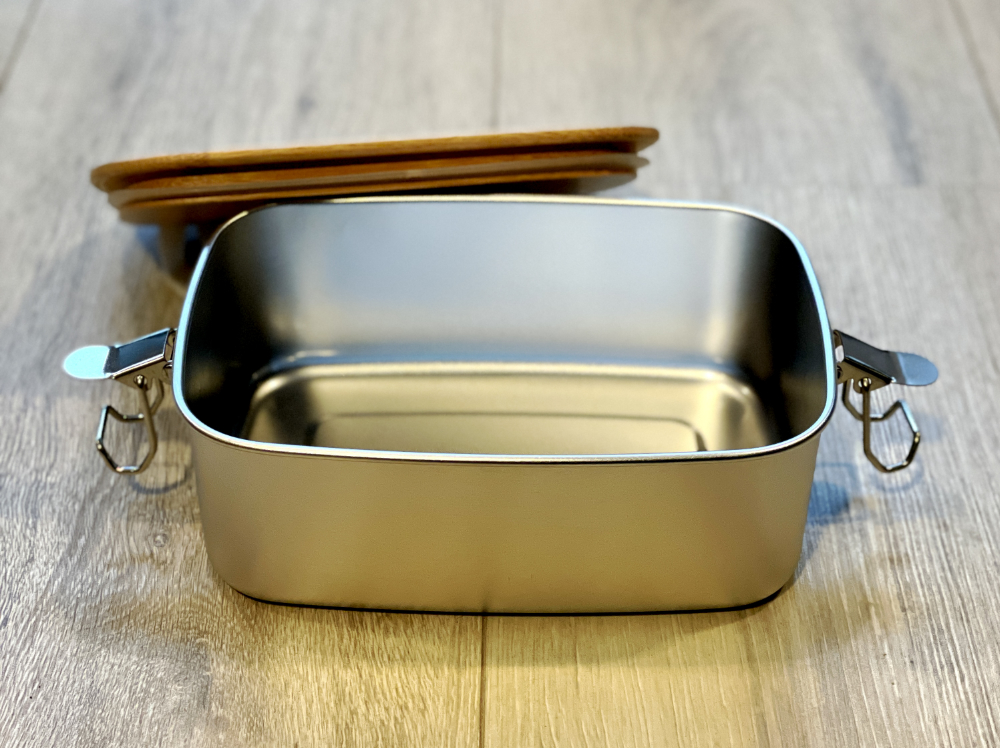 Lunchbox Edelstahl Bambus – Bild 4