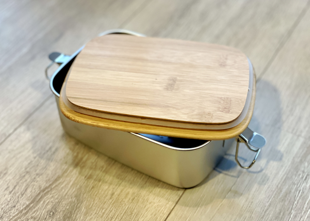 Lunchbox Edelstahl Bambus – Bild 2