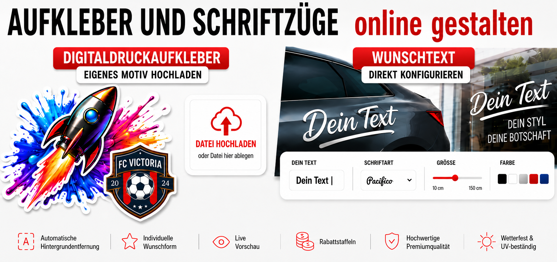 Aufkleber Sticker Digitaldruckaufkleber